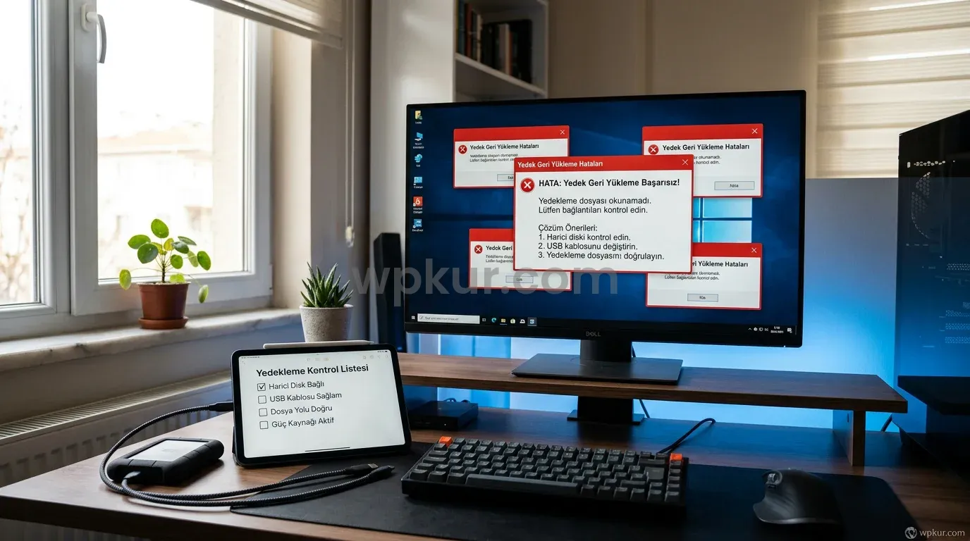 Yedek Geri Yükleme Hataları ve Kolay Çözüm Yolları