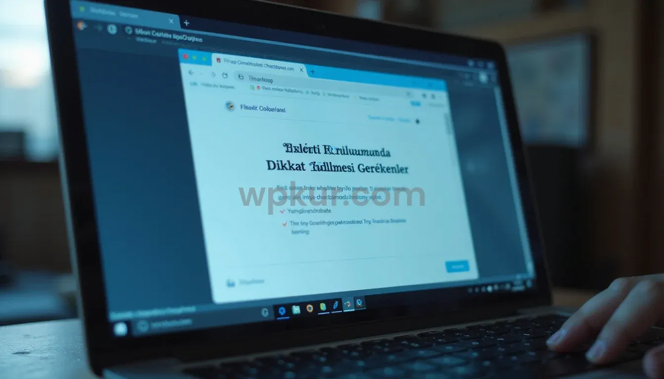 Eklenti Kurulumunda Dikkat Edilmesi Gerekenler 